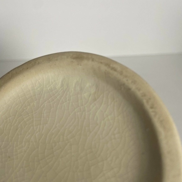 VTG Royal Sealy Atomic Starburst MCM Apothecary Vanity Jar 9" Tall Ivory Crazing - Picture 12 of 12